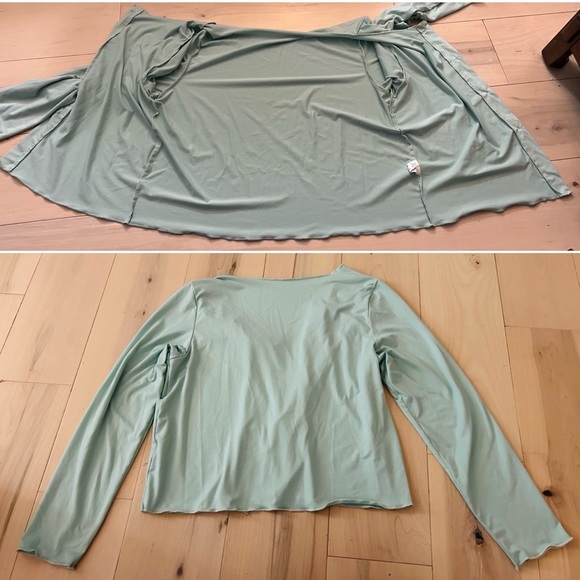 3 Piece Large Mint Green Women's Sleepwear Set*Cardigan/Tank/Pants NWOT - Picture 15 of 16